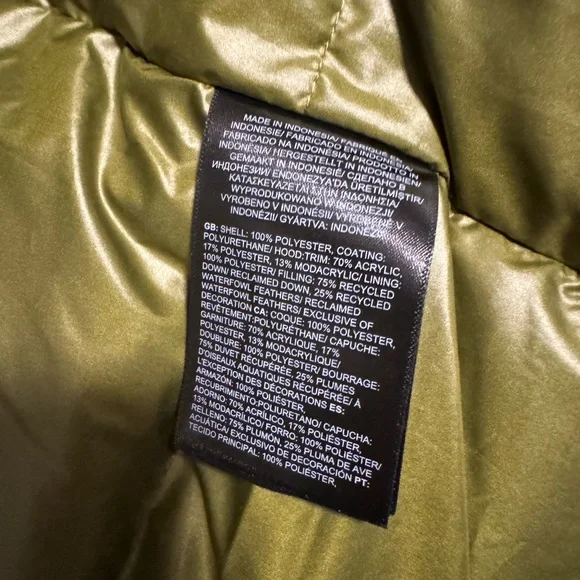 NWT The North Face Forest Olive 600 fill Down Parka Jacket - Picture 5 of 5